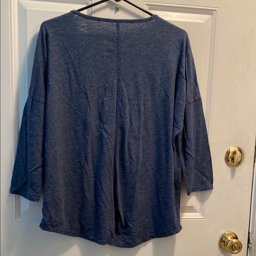 Sonoma Blue Relaxed 3/4 Sleeve T-Shirt - Picture 5 of 7